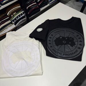 Canada Goose Kids Arctic Program T-Shirts - Black & White